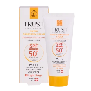 کرم ضد آفتاب رنگی و کنترل چربی بژ روشن (پوست مختلط تا چرب)