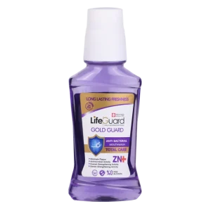 دهانشویه بزرگسال توتال (Gold Guard) برند لایف گارد با حجم 270 میلی لیتر