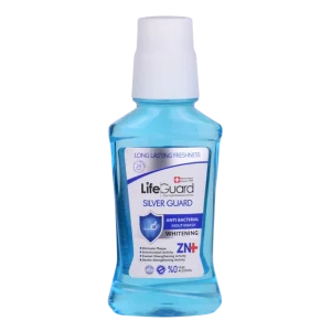 دهانشویه بزرگسال سفیدکننده (Silver Guard) برند لایف گارد با حجم 270 میلی لیتر