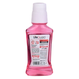 دهانشویه بزرگسال حساس (Red Guard) برند لایف گارد با حجم 270 میلی لیتر