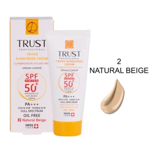 کرم ضد آفتاب رنگی و کنترل چربی بژ طبیعی (پوست مختلط تا چرب) (2024)