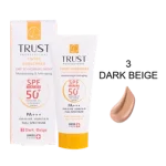 کرم ضد آفتاب رنگی و ضد پیری بژ تیره (پوست خشک تا نرمال) (2024)